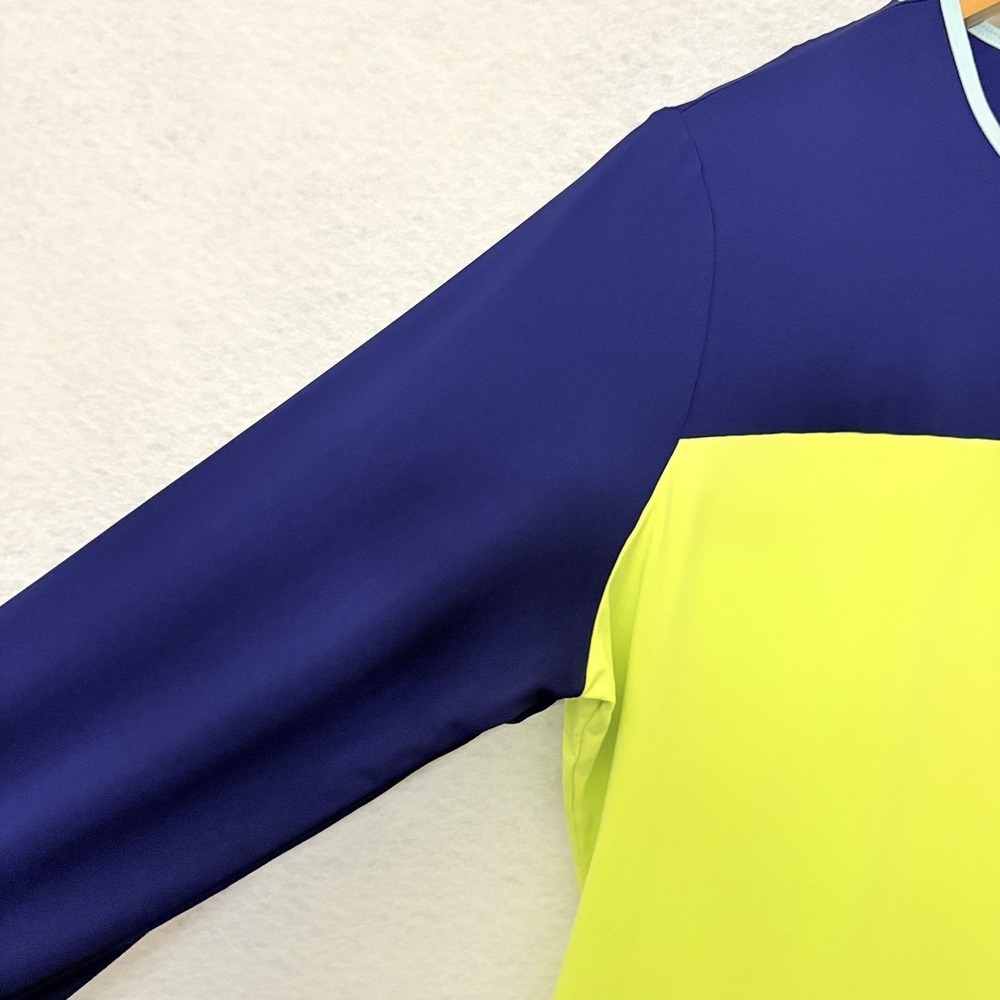 Lands End Women's Size Large Swim Tee Rash Guard Colorblock UPF 50 Long Sleeve - Picture 4 of 7